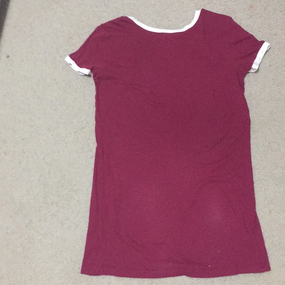 Maroon t-shirt dress - Picture 4 of 5